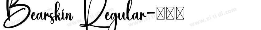 Bearskin Regular字体转换